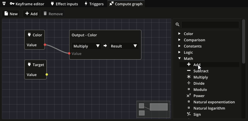 Compute graph: Add node