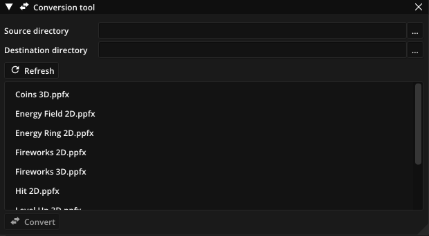 Conversion tool
