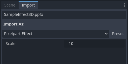 Godot4: Effect importer