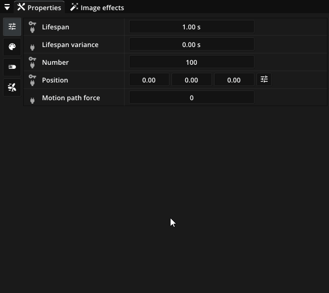 Set particle sprite
