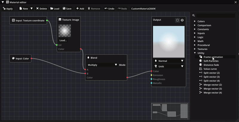 Shader graph: Add node